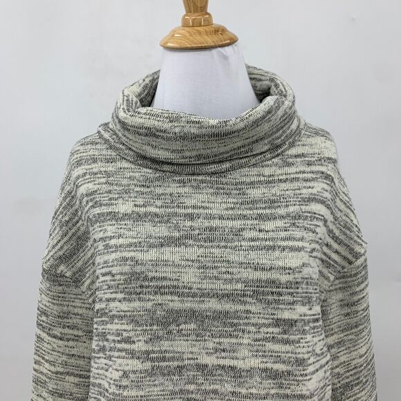 Anthropologie Saturday Sunday Sweater Women XS Turtleneck Drop Shoulder High Low - Picture 3 of 12
